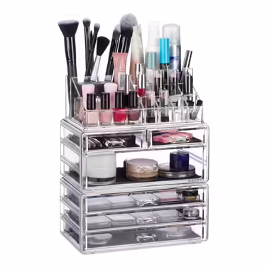 Relaxdays Kosmetikorganizer mit 6 Schubladen