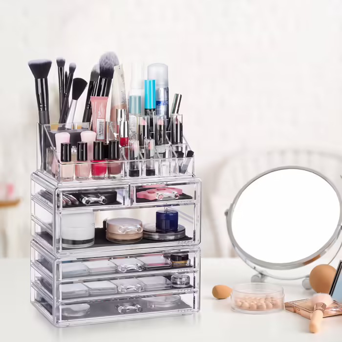Relaxdays Kosmetikorganizer mit 6 Schubladen