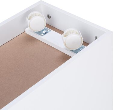 Relaxdays Kinderregal mit Bauplatten, Aufbewahrungsbox mit Rollen, HxBxT: 60 x 52 x 26,5 cm, Spielzeugregal, MDF, bunt