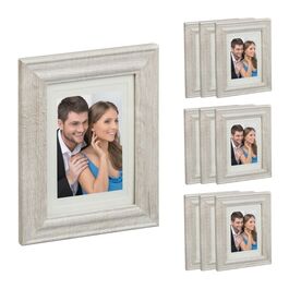Relaxdays 10er Set Bilderrahmen 13x18 cm