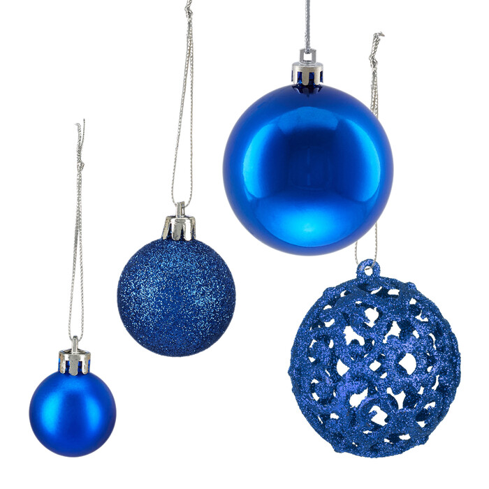 Relaxdays Weihnachtskugeln im 50er Set