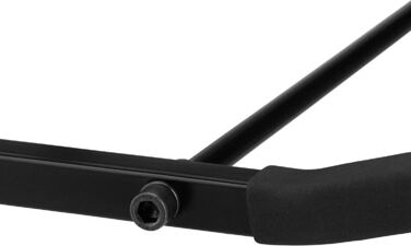 Relaxdays, schwarz Fahrrad Wandhalterung, klappbar, Radaufhängung, Tragkraft 30 kg, Radhalter HxBxT 19,5 x 44 x 47 cm, Fahrra