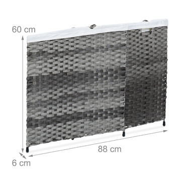 Relaxdays Wäschekorb Rattan-Optik 110 L
