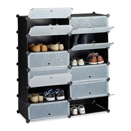 Relaxdays Schuhschrank mit 12 Fächern