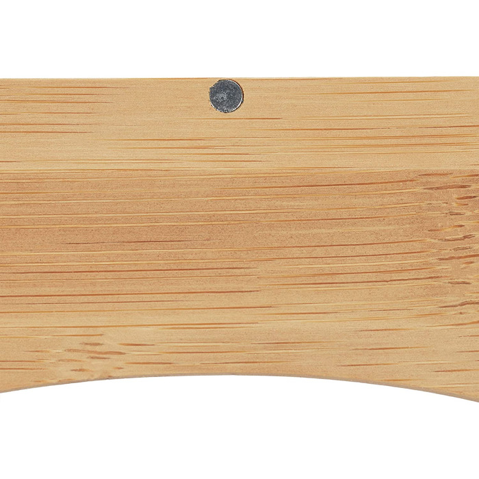 Relaxdays Tuchspender, Bad & Büro, 2 Fächer, modern, Bambus Organizer, HBT 9x30,5x14,5cm, Natur, 1 Stück, Hellbraun