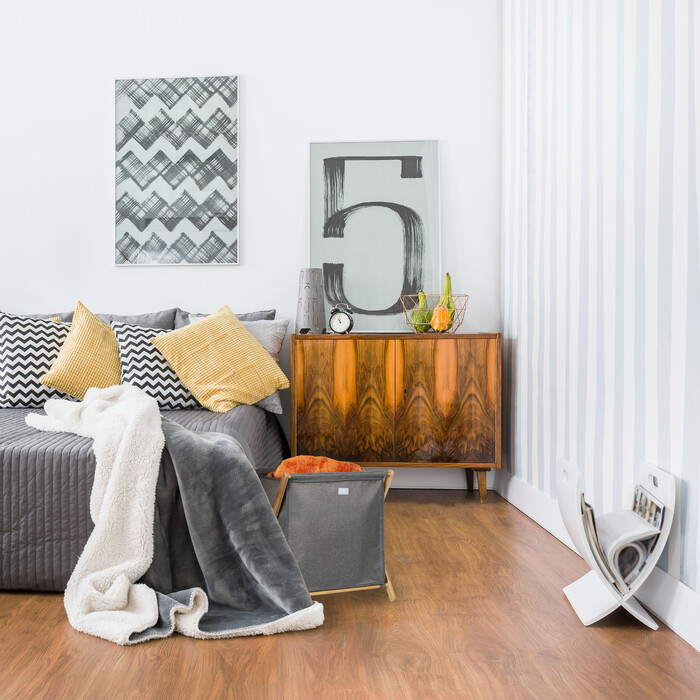 Relaxdays Klappbarer Wäschekorb mit Deckel