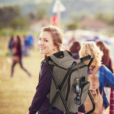 Relaxdays Klappbarer Campinghocker mit Tasche