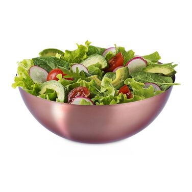 Relaxdays Salatschüssel aus Edelstahl