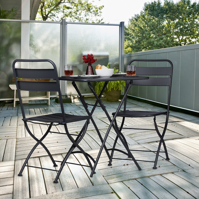 Relaxdays Metall Balkontisch klappbar
