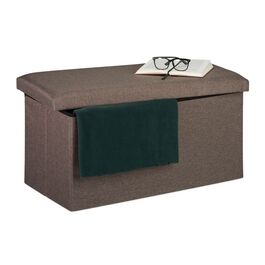 Relaxdays Sitzbank Leinen-Optik