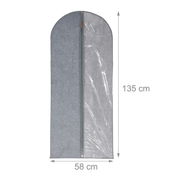 Relaxdays Kleidersack 3er Set - 135 x 58 cm