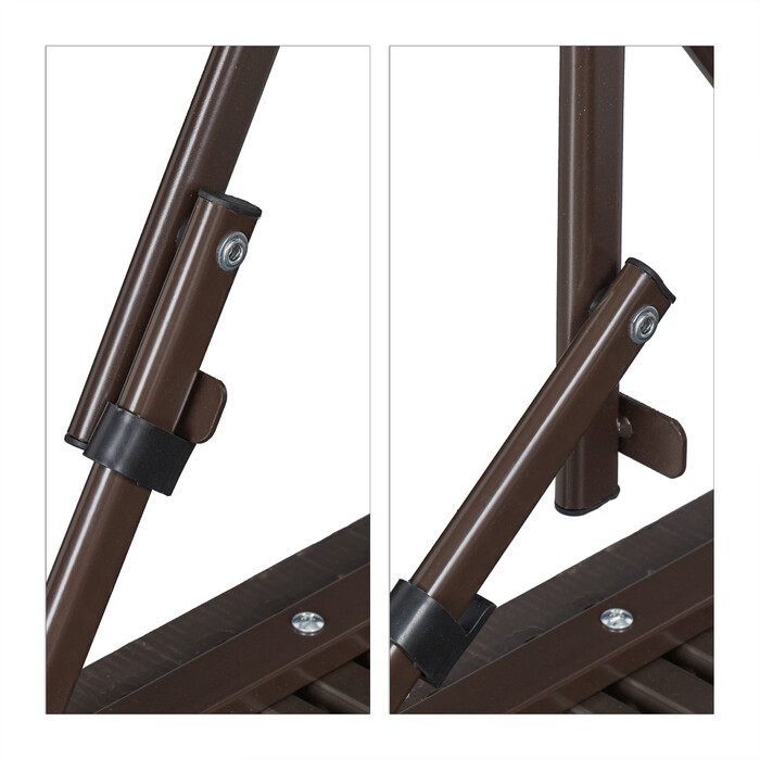 Relaxdays Klappbarer Gartentisch Holz-Optik
