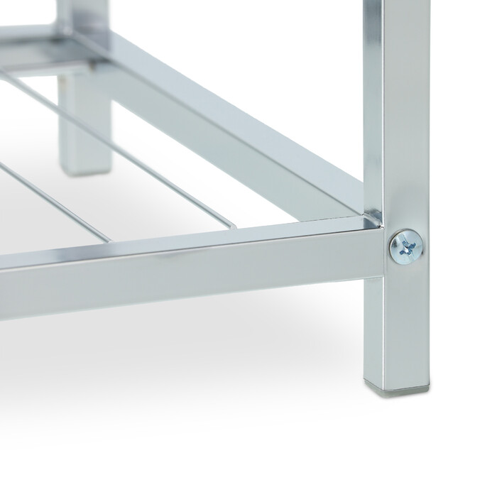 Relaxdays Gepolsterter Sitzhocker mit Ablage