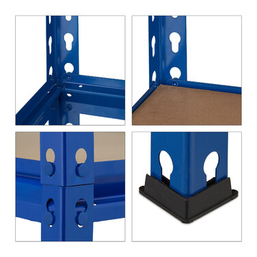 Relaxdays Schwerlastregal 1325 kg blau