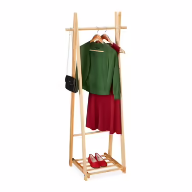 Relaxdays Kleiderständer mit Schubablage