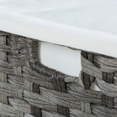 Relaxdays Wäschekorb Rattan-Optik 110 L