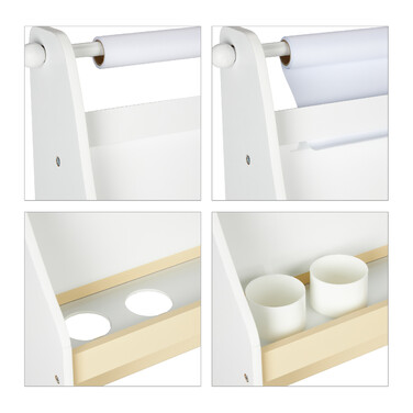 Relaxdays Kindertafel mit Fächern und Stuhl