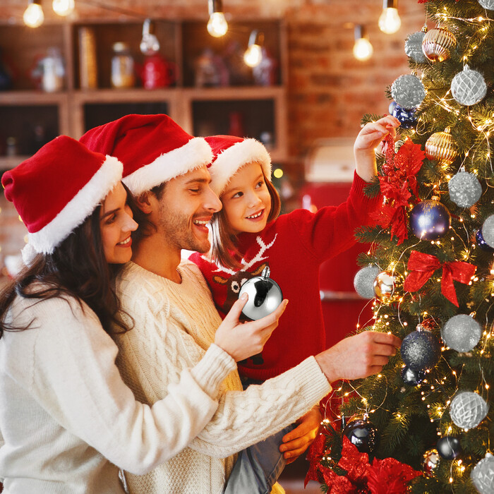 Relaxdays Weihnachtskugeln im 100er Set