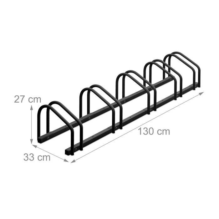 Relaxdays Fahrradständer für 5 Fahrräder