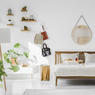 Relaxdays Weißer Kleiderständer in Baumform
