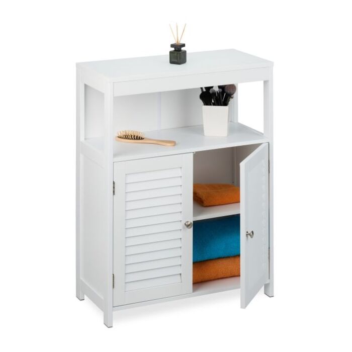 Relaxdays Weißer Badschrank
