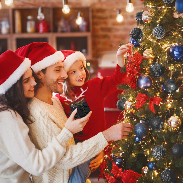 Relaxdays Weihnachtskugeln im 110er Set