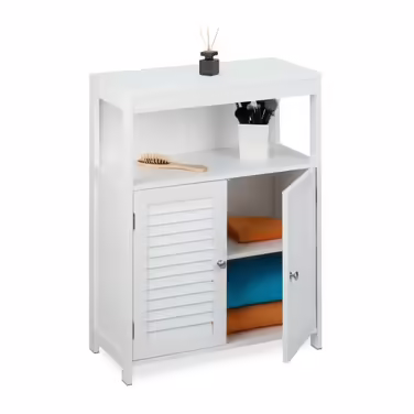 Relaxdays Weißer Badschrank