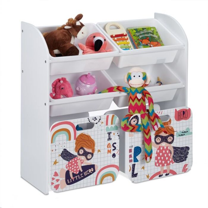 Relaxdays Kinderregal 'Kleine Heldin'