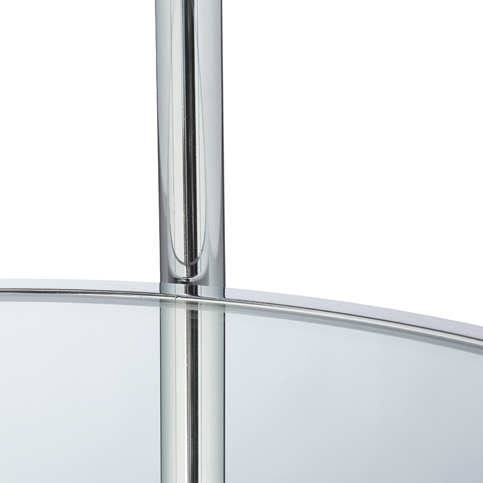 Relaxdays Servierwagen rund Silber