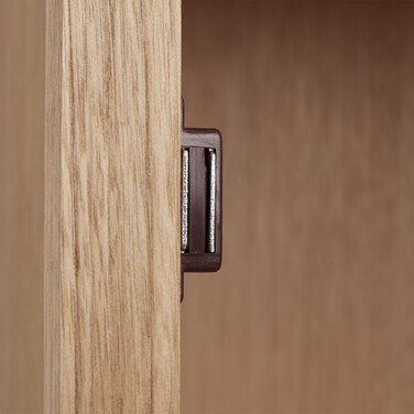 Relaxdays Badschrank Walnuss freistehend