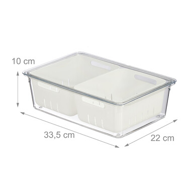 Relaxdays Kühlschrank Organizer 2er Set
