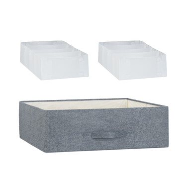 Relaxdays Regalsystem verschiedene Varianten grau