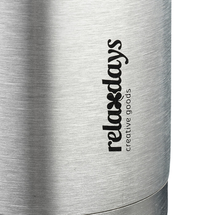 Relaxdays Trinkflasche Edelstahl 500 ml