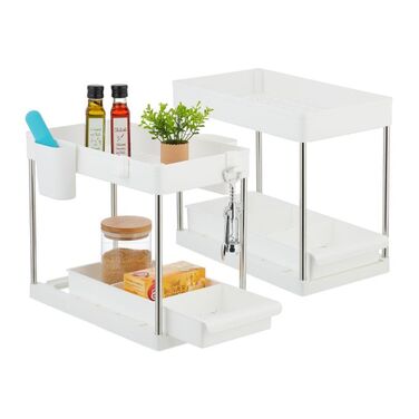Relaxdays Unter Waschbecken Regal im 2er Set