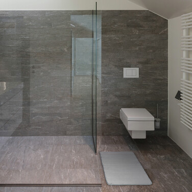 Relaxdays Memoryschaum Badematte in Grau
