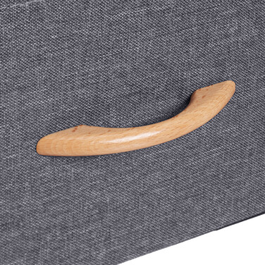 Relaxdays Grauer Sitzhocker mit Stauraum