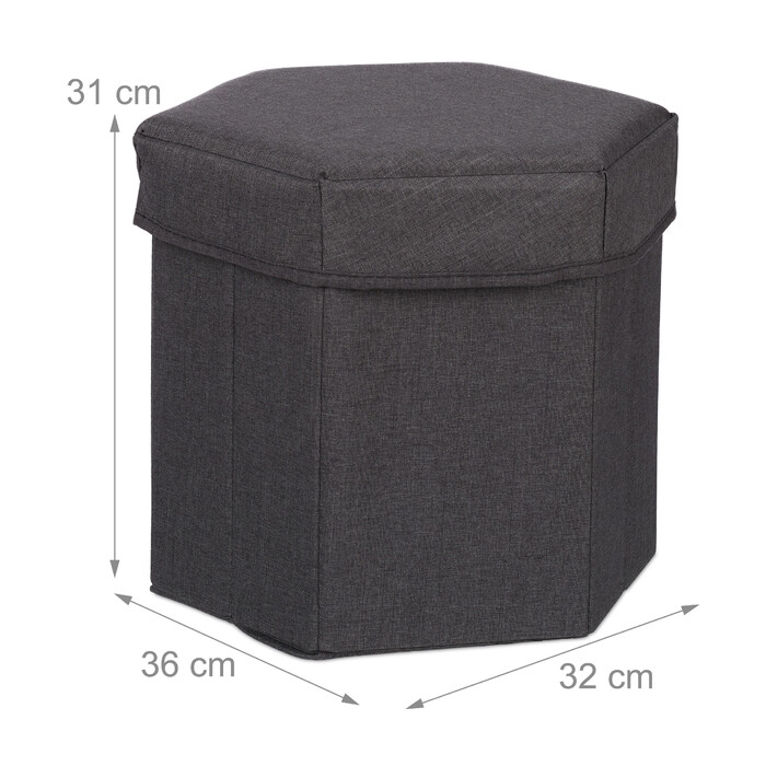 Relaxdays Sitzhocker mit Stauraum