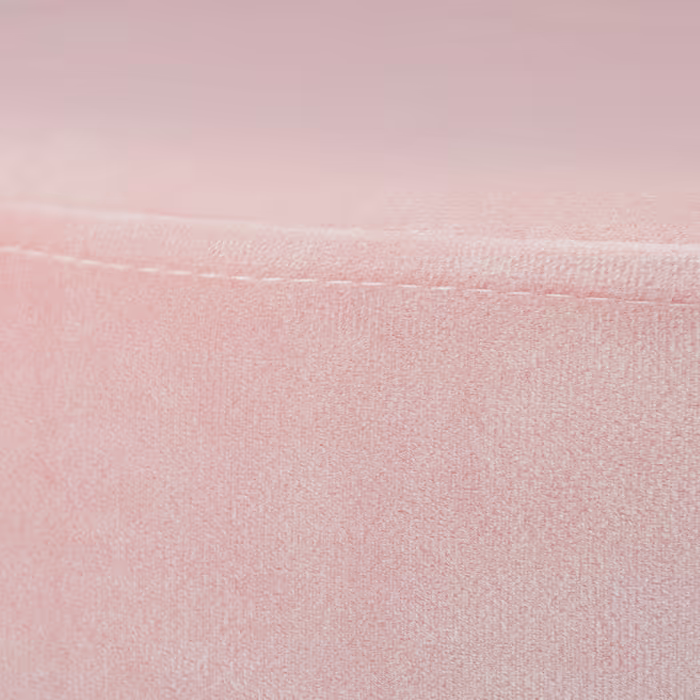 Relaxdays Samthocker mit Metallbeinen rosa