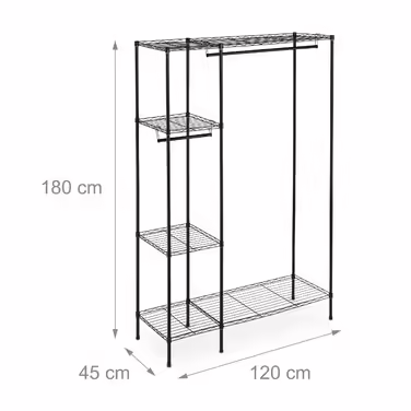 Relaxdays Offener Kleiderschrank