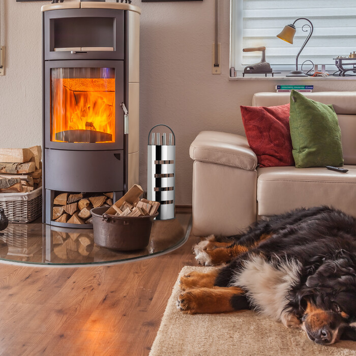 Relaxdays Kaminbesteck modern 5 teilig