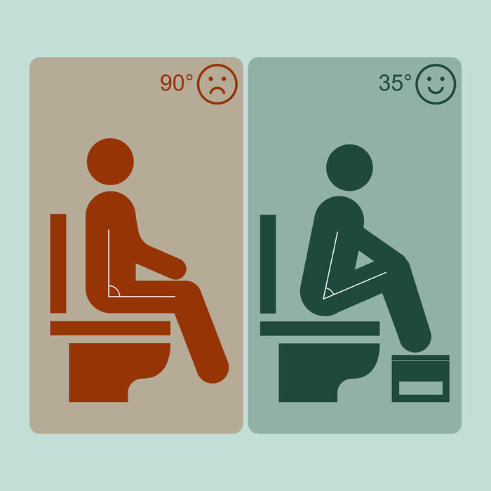 Relaxdays Klappbarer Toilettenhocker aus Bambus