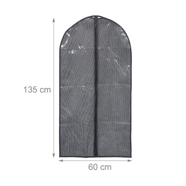 Relaxdays Kleidersack 6er Set 135 x 60 cm