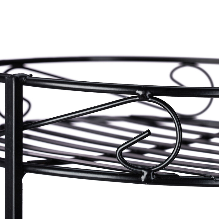 Relaxdays Blumentreppe Metall 5-stufig
