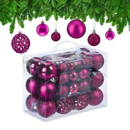 Relaxdays Weihnachtskugeln im 50er Set