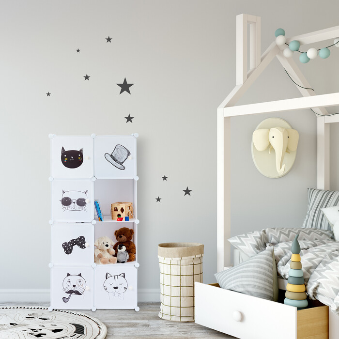 Relaxdays Steckregal für das Kinderzimmer