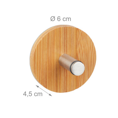 Relaxdays Handtuchhaken selbstklebend 4er Set