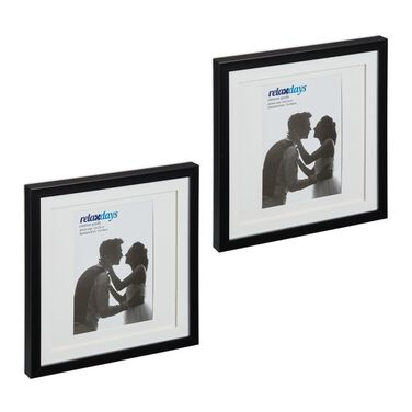 Relaxdays Bilderrahmen 25x25 cm 2er Set