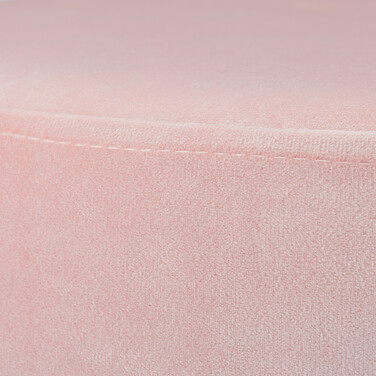 Relaxdays Samthocker mit Metallbeinen rosa