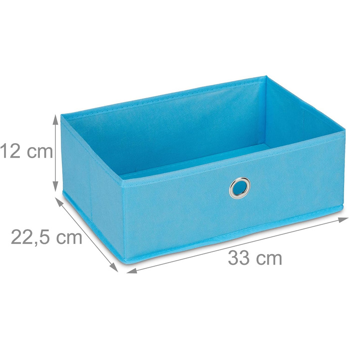 Relaxdays Kinderregal Meermotiv, 2 Boxen, 3 Fächer, Spielzeug Aufbewahrung, Kinder Bücherregal HBT 74 x 71 x 23 cm, bunt