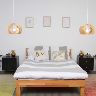 Relaxdays Nachttisch mit 2 Schubladen